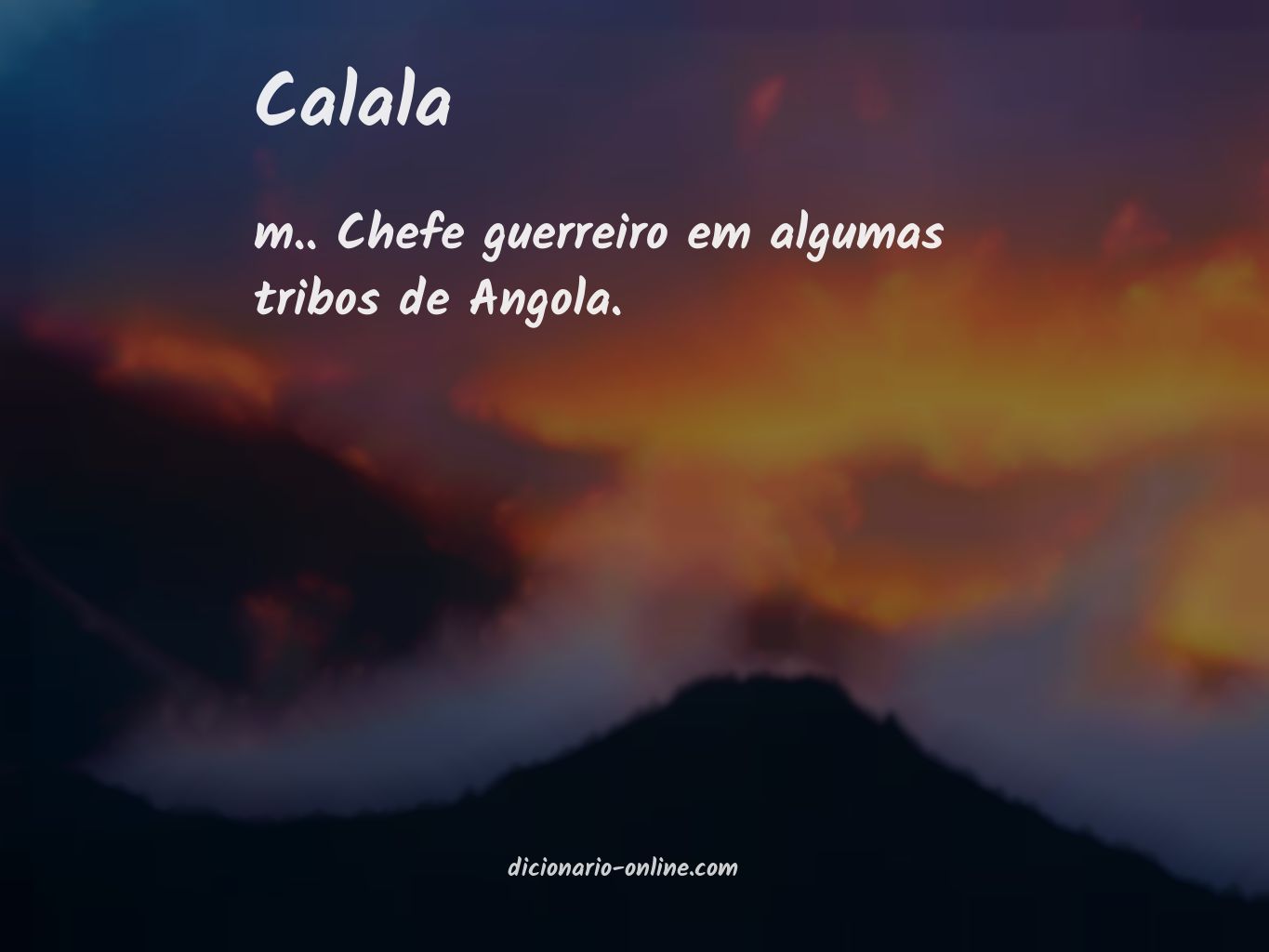 Significado de calala