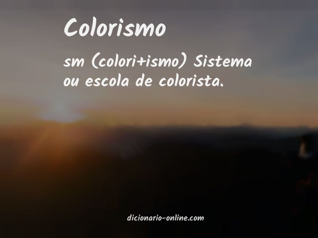 Significado de colorismo