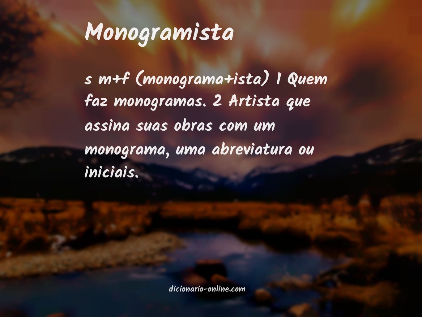 Significado de monogramista