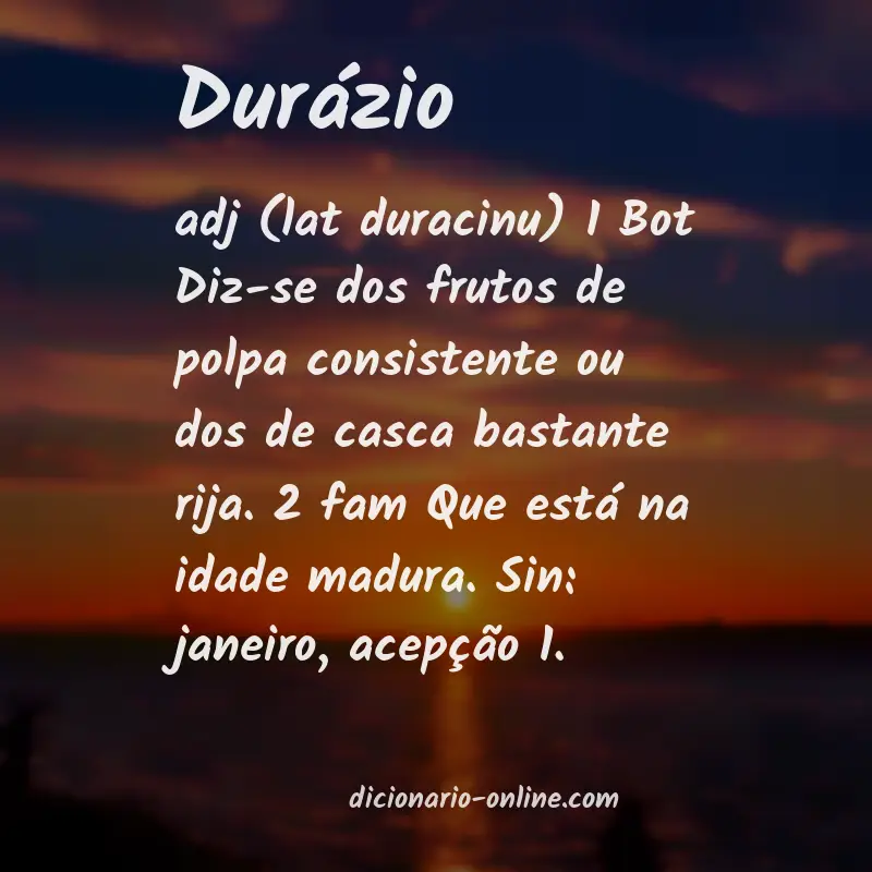 Significado de durázio