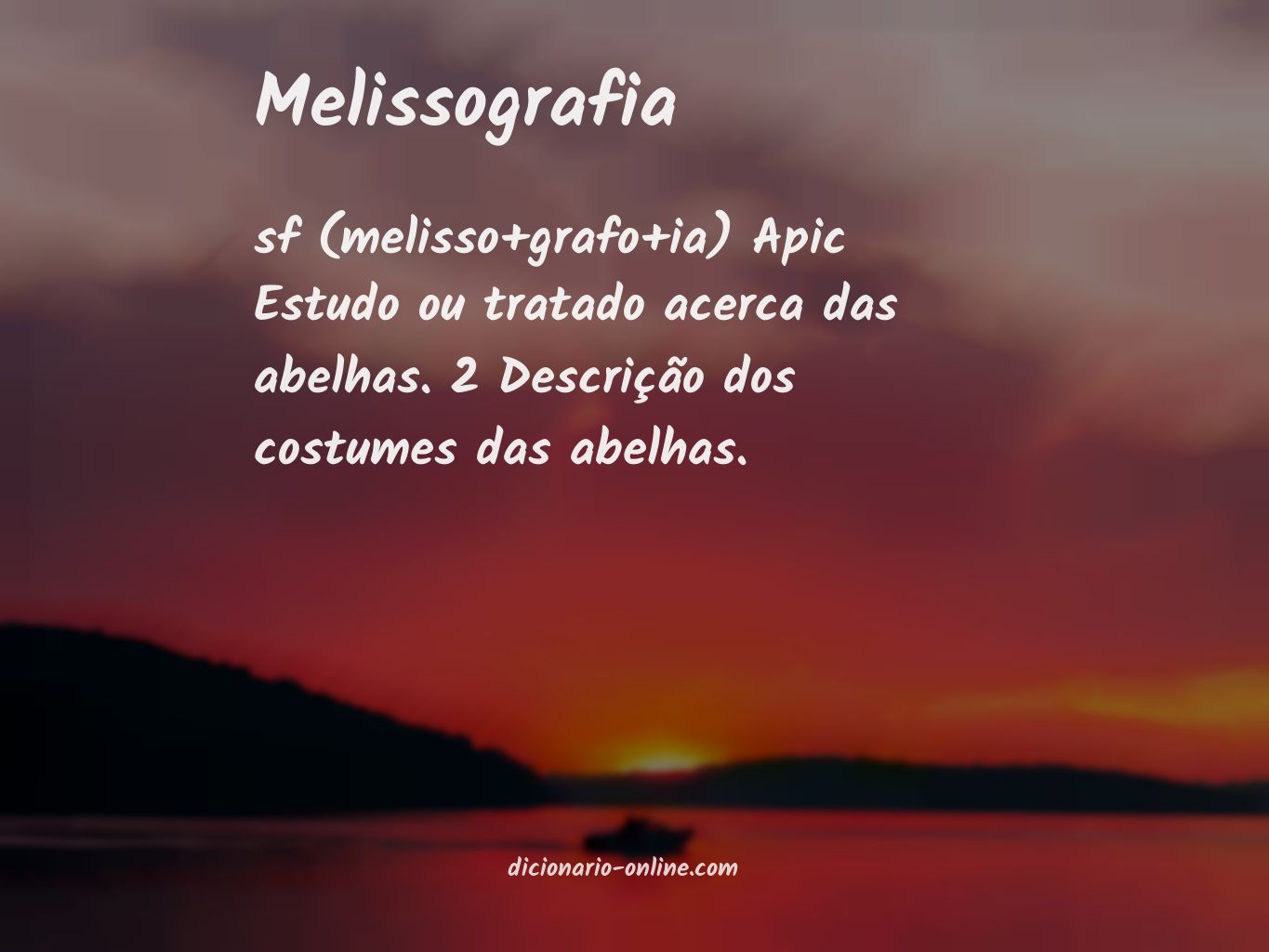 Significado de melissografia