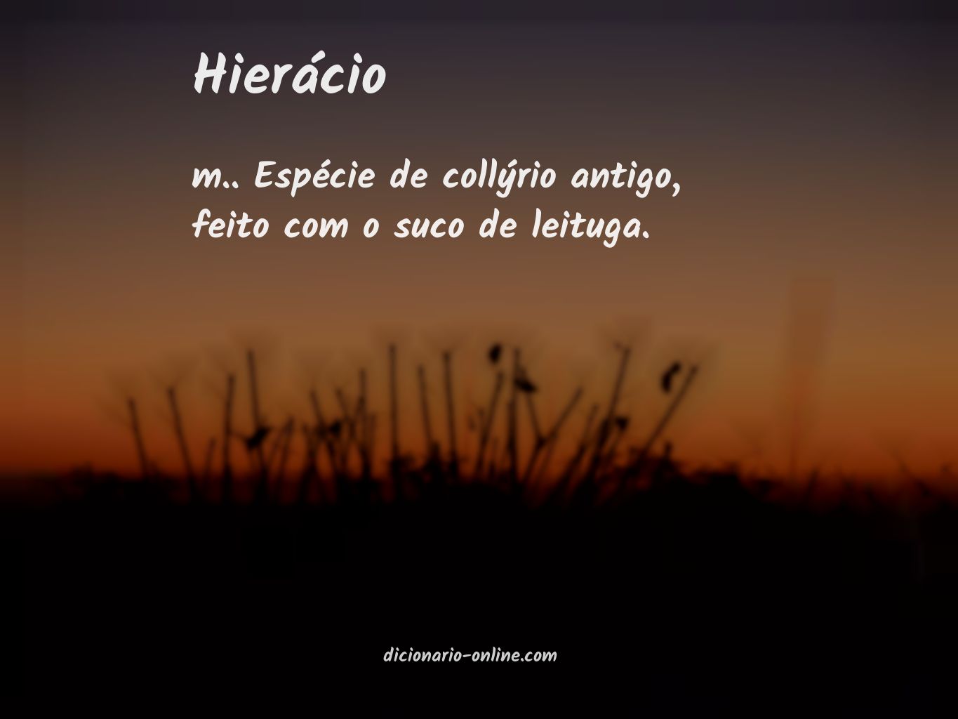 Significado de hierácio