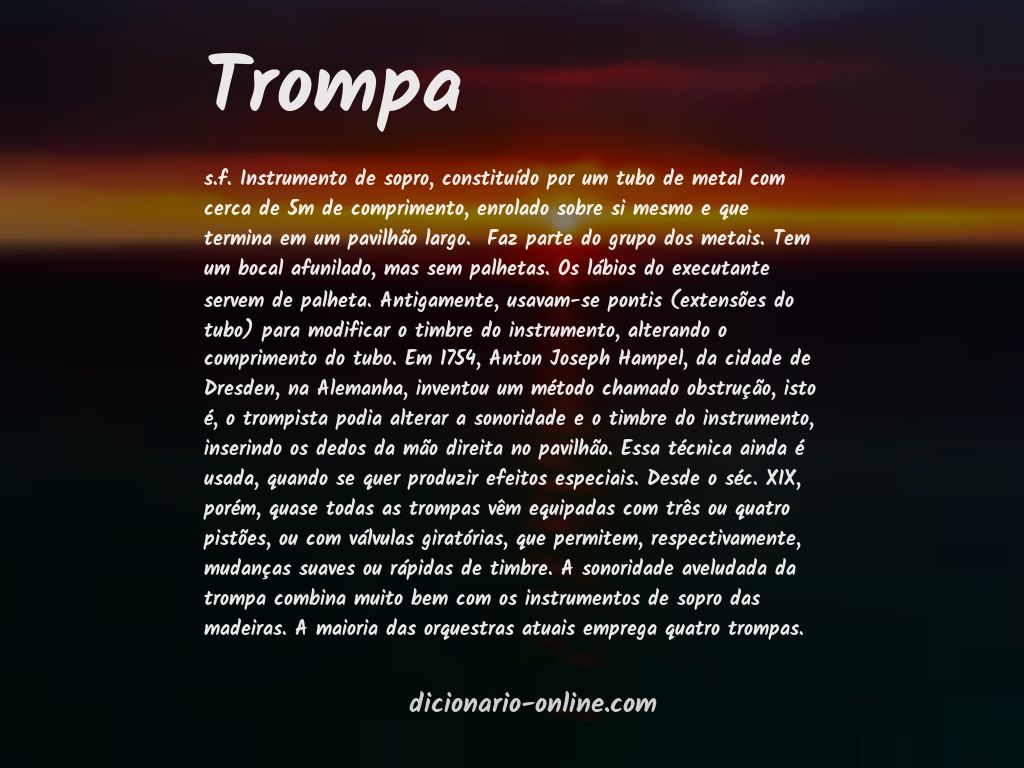 Significado de trompa