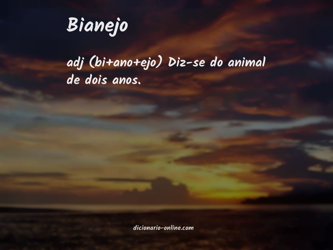 Significado de bianejo