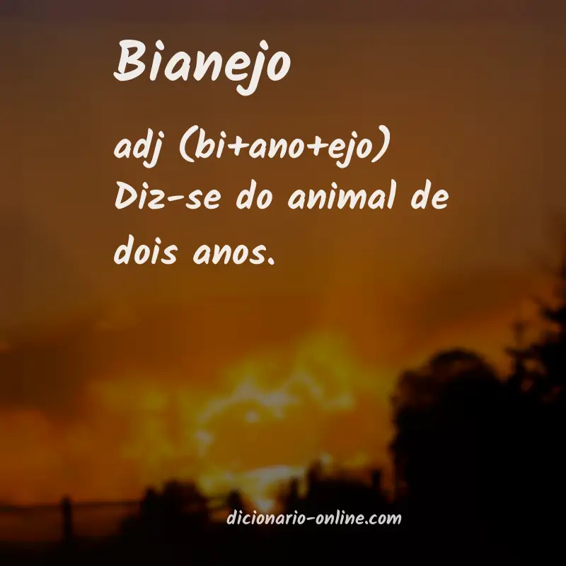 Significado de bianejo