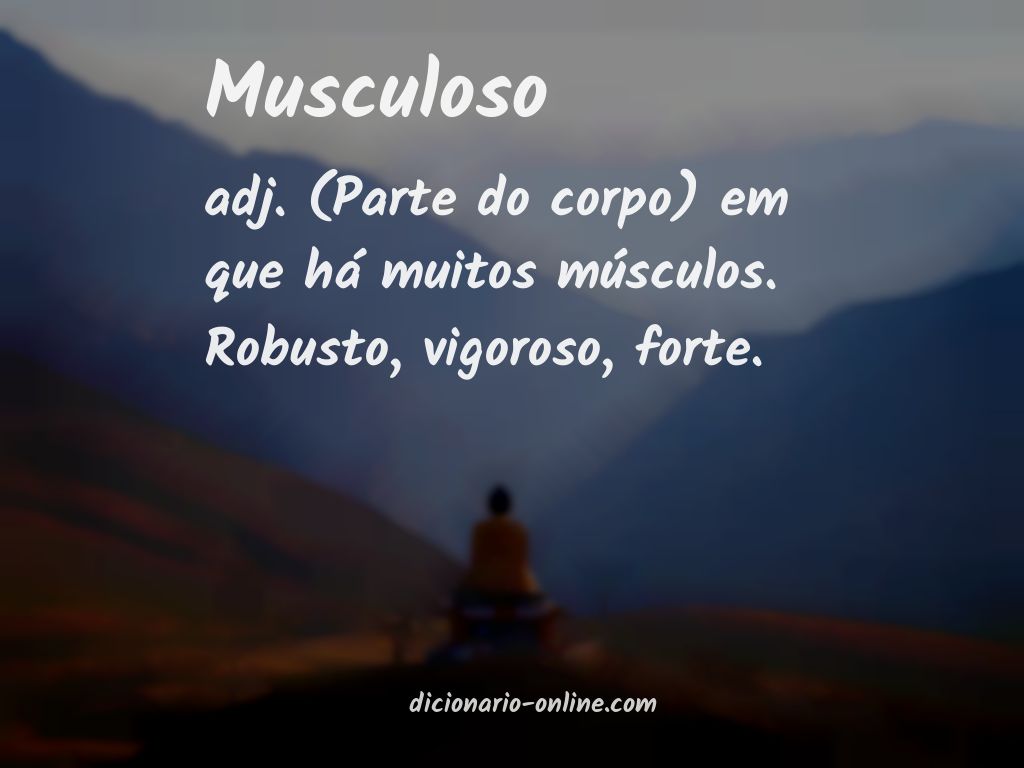 Significado de musculoso