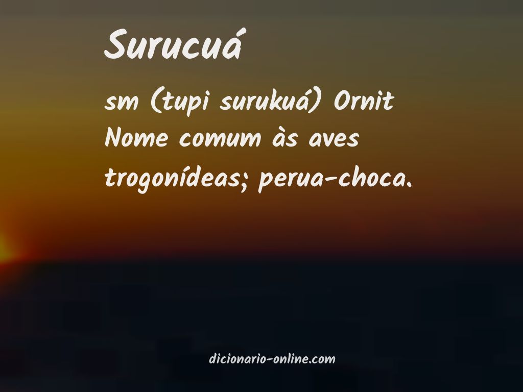 Significado de surucuá