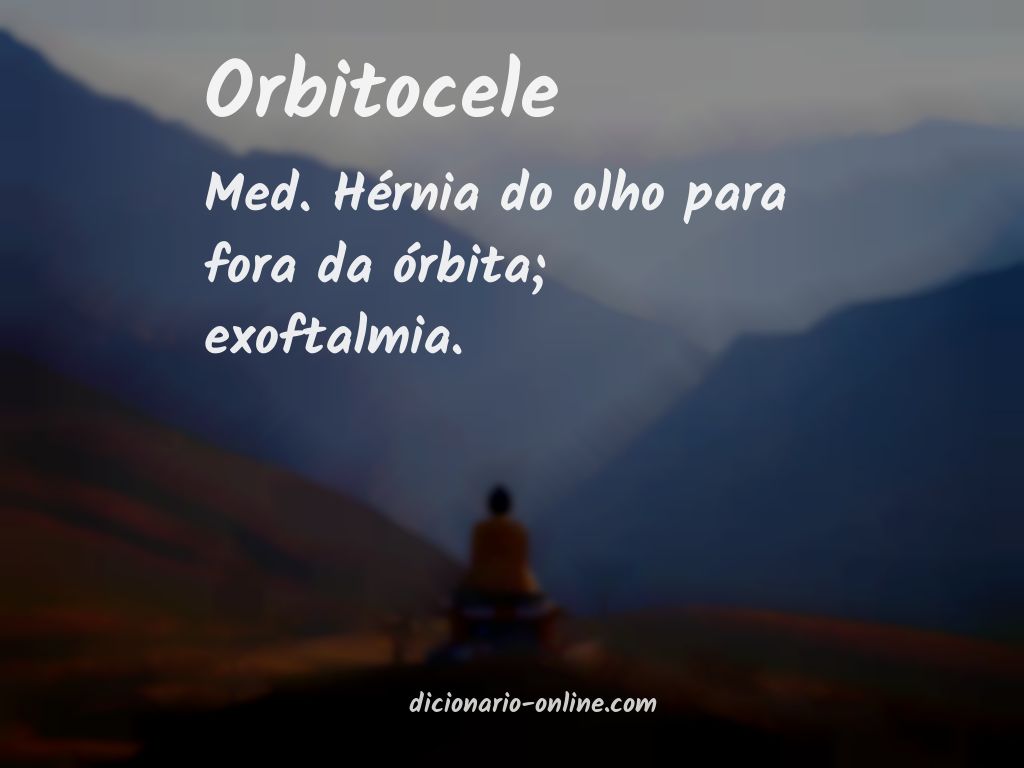 Significado de orbitocele