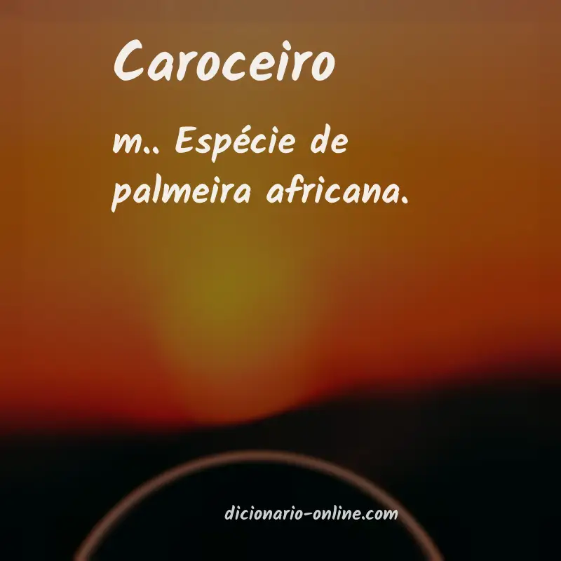 Significado de caroceiro