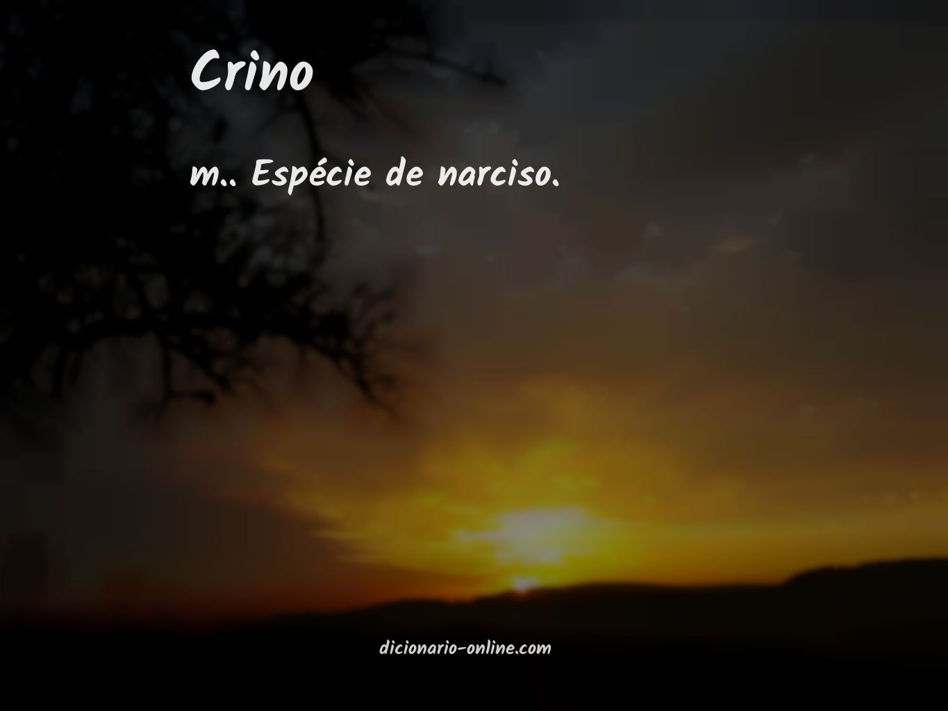 Significado de crino