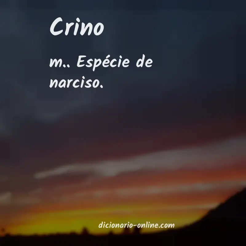 Significado de crino