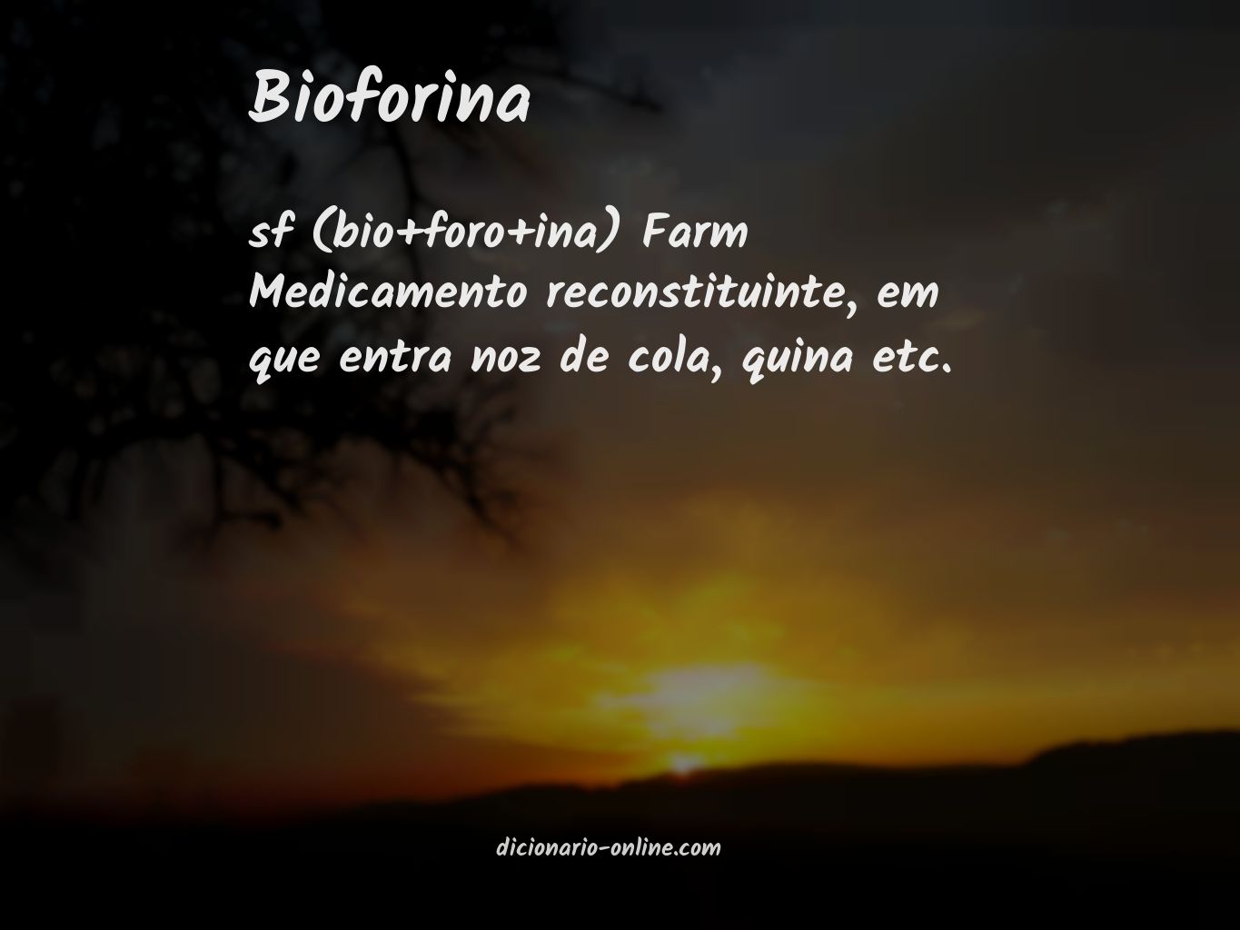 Significado de bioforina