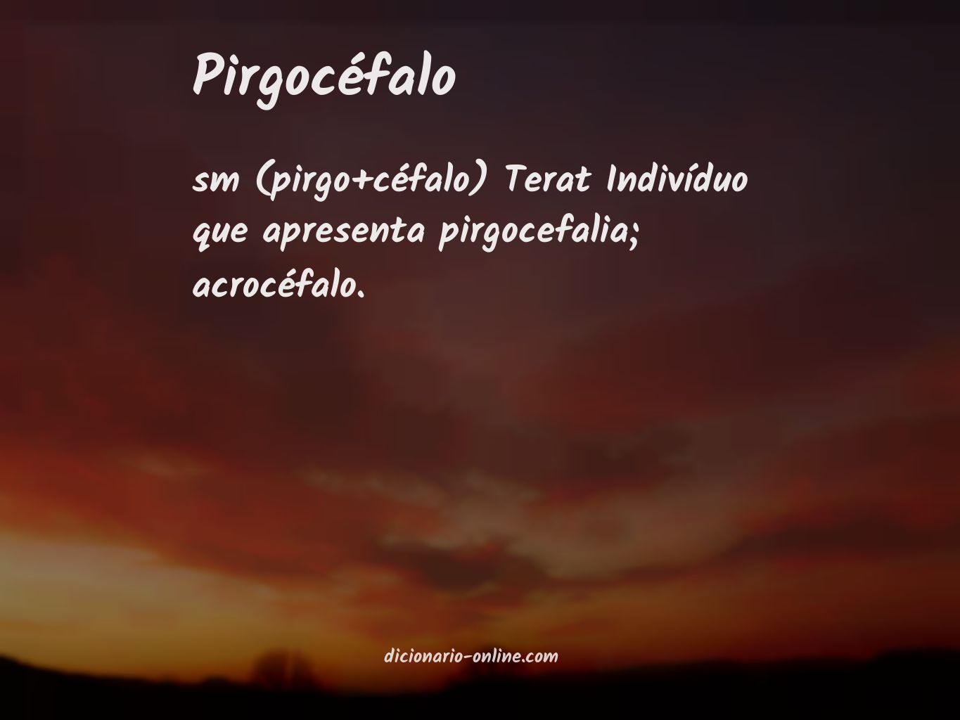 Significado de pirgocéfalo