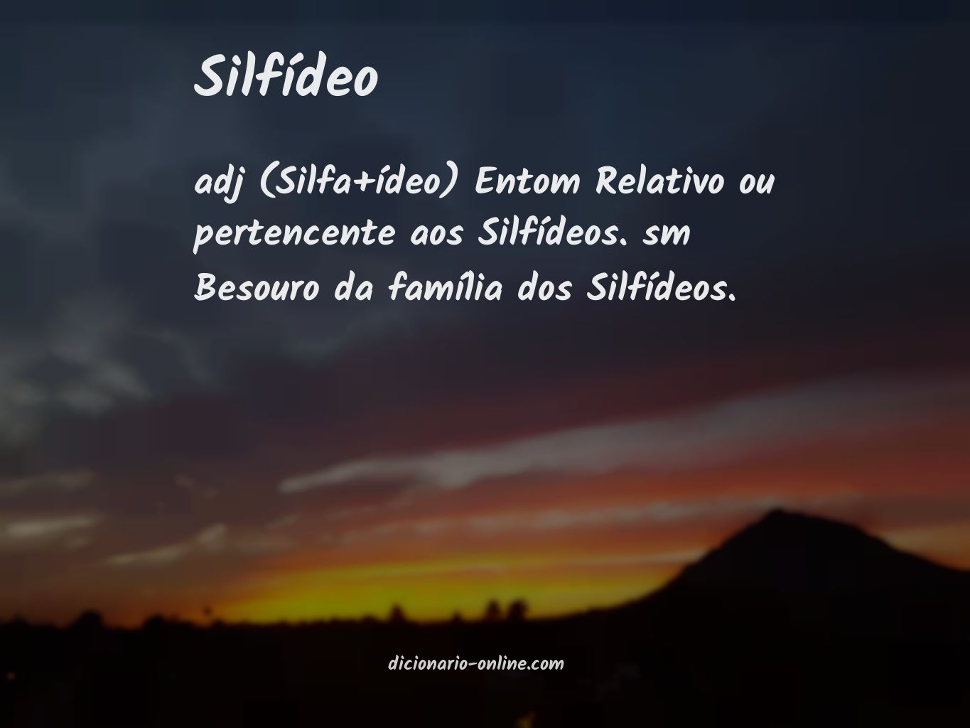 Significado de silfídeo