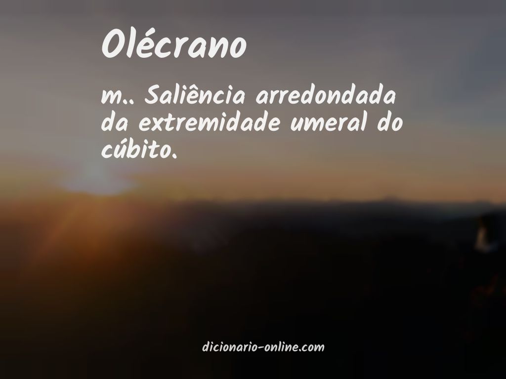 Significado de olécrano