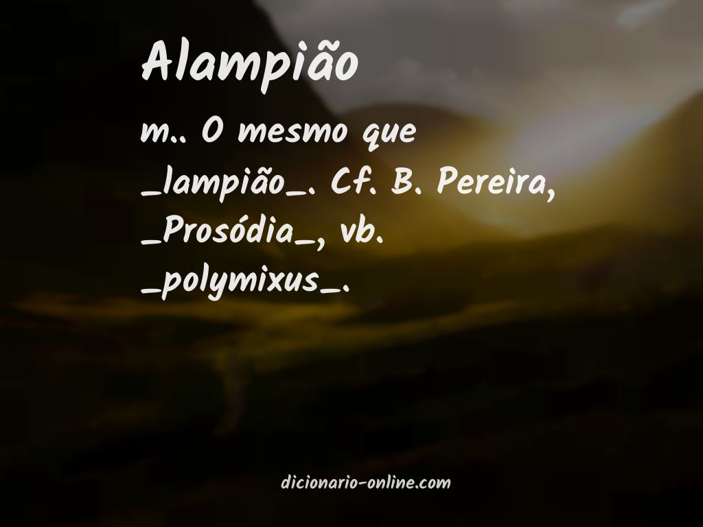 Significado de alampião