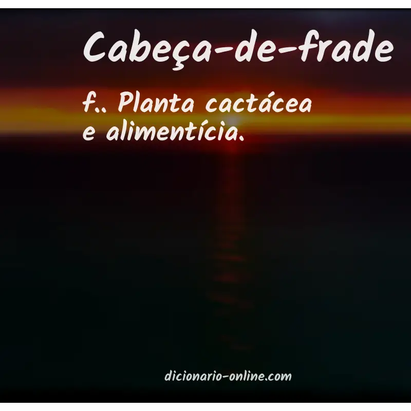 Significado de cabeça-de-frade