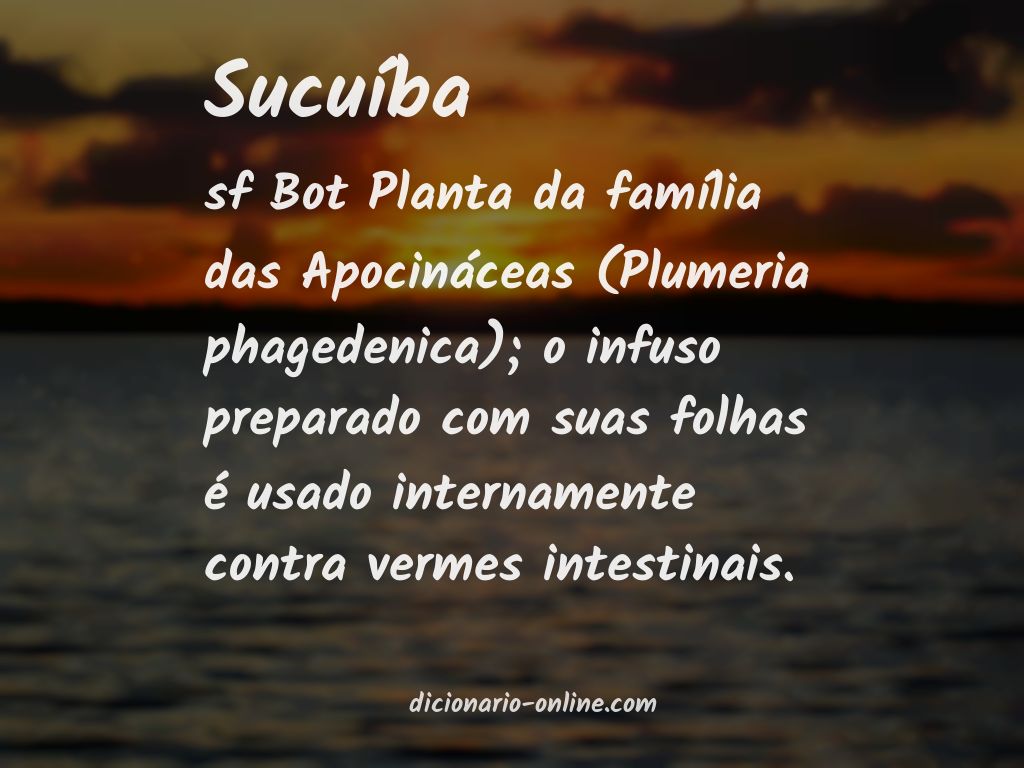 Significado de sucuíba