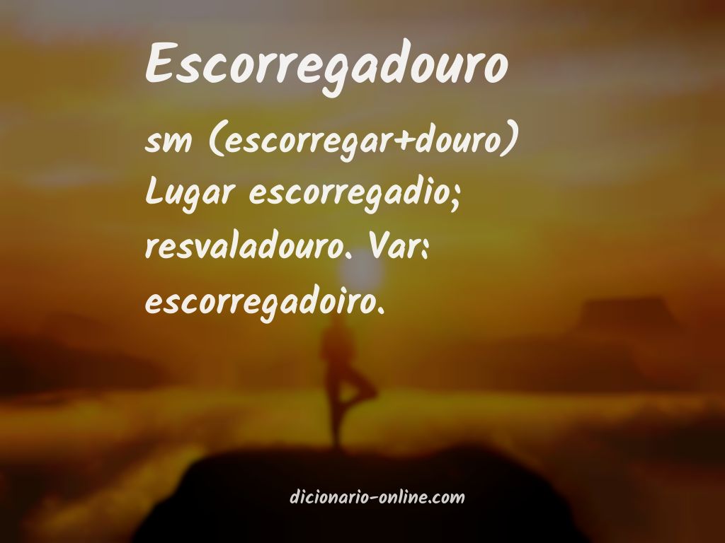 Significado de escorregadouro