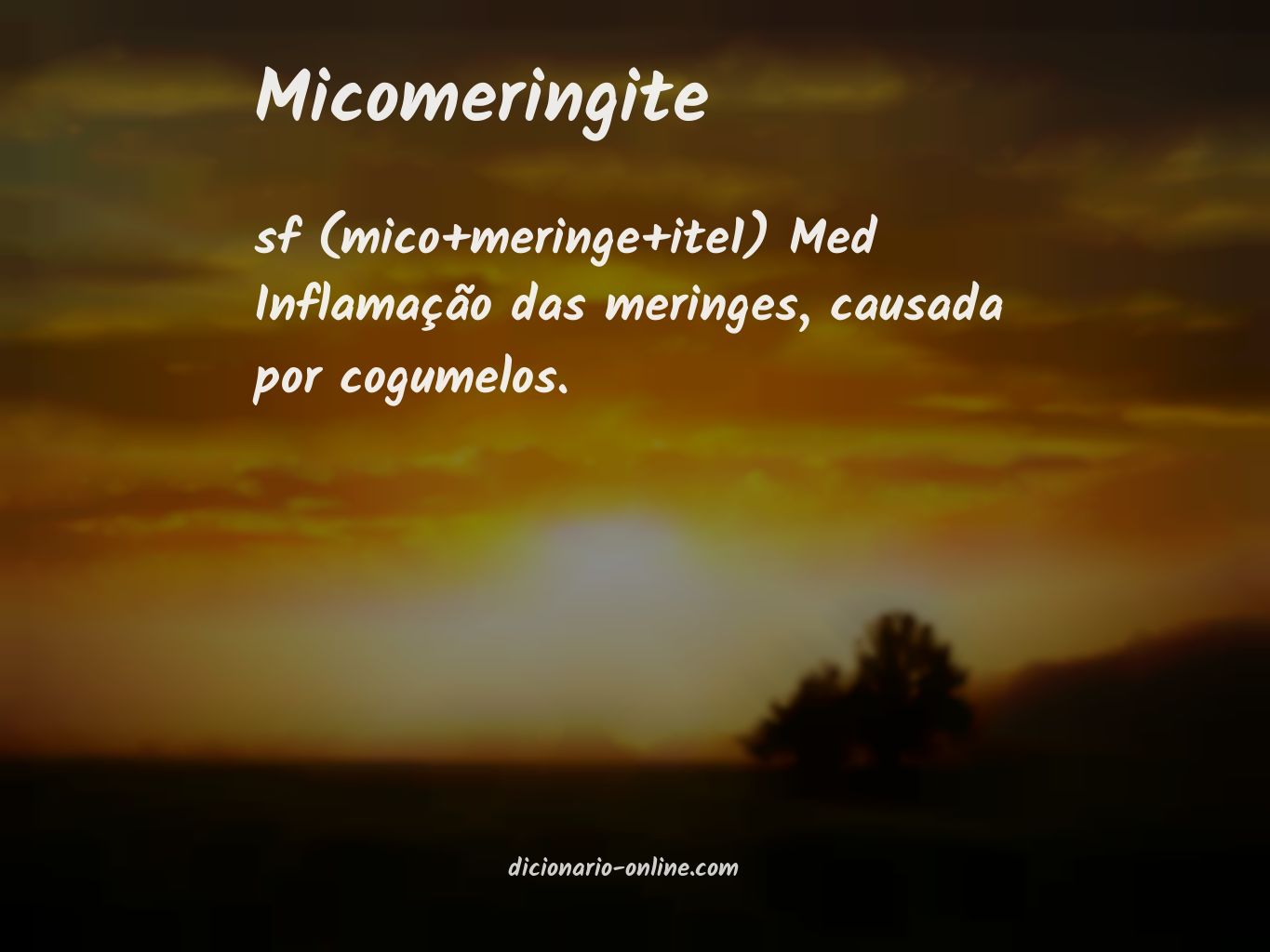 Significado de micomeringite