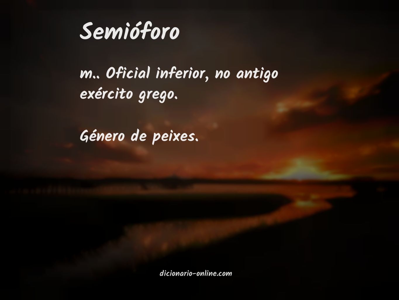 Significado de semióforo