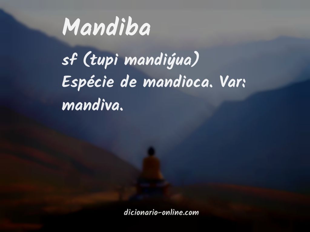 Significado de mandiba