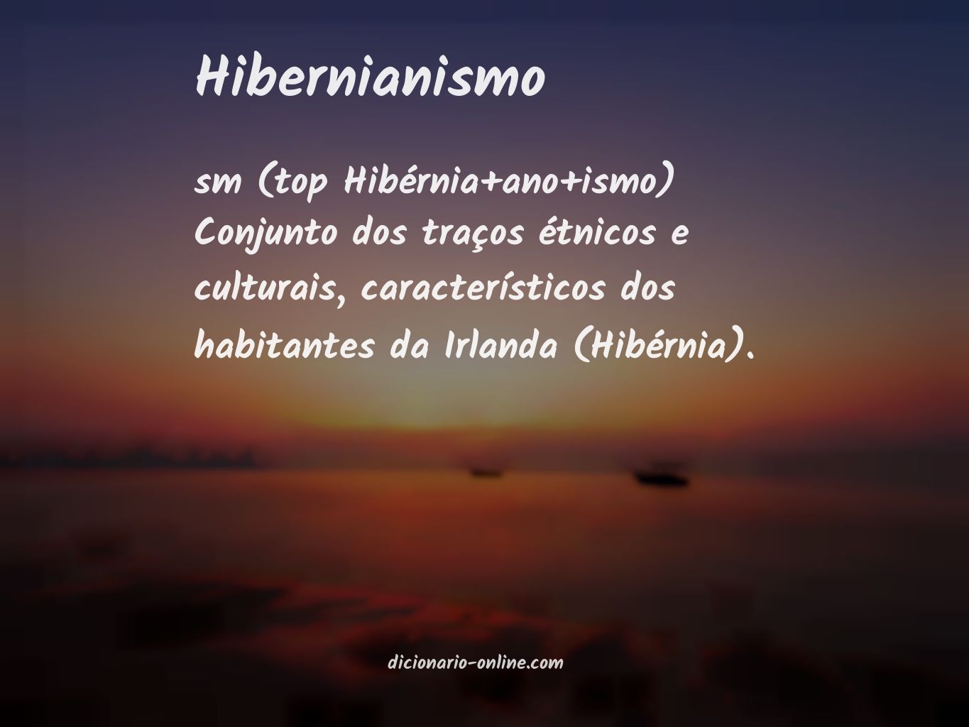 Significado de hibernianismo