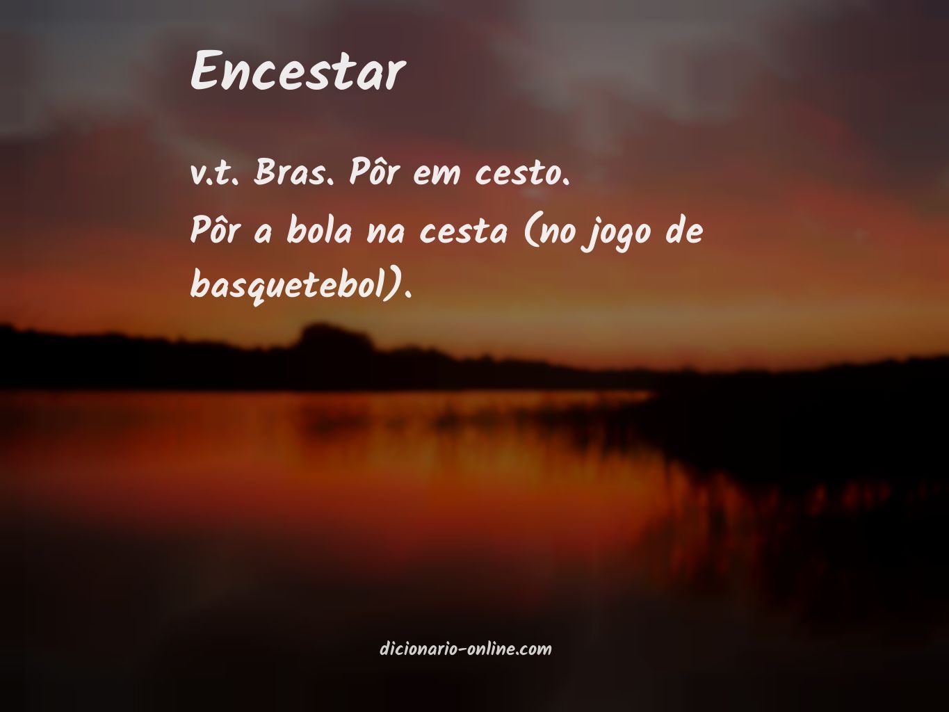 Significado de encestar