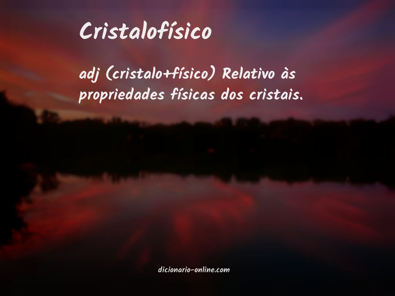 Significado de cristalofísico