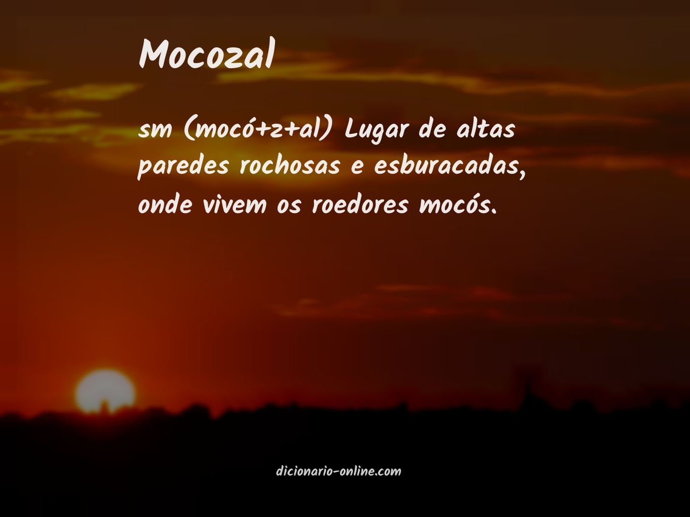 Significado de mocozal