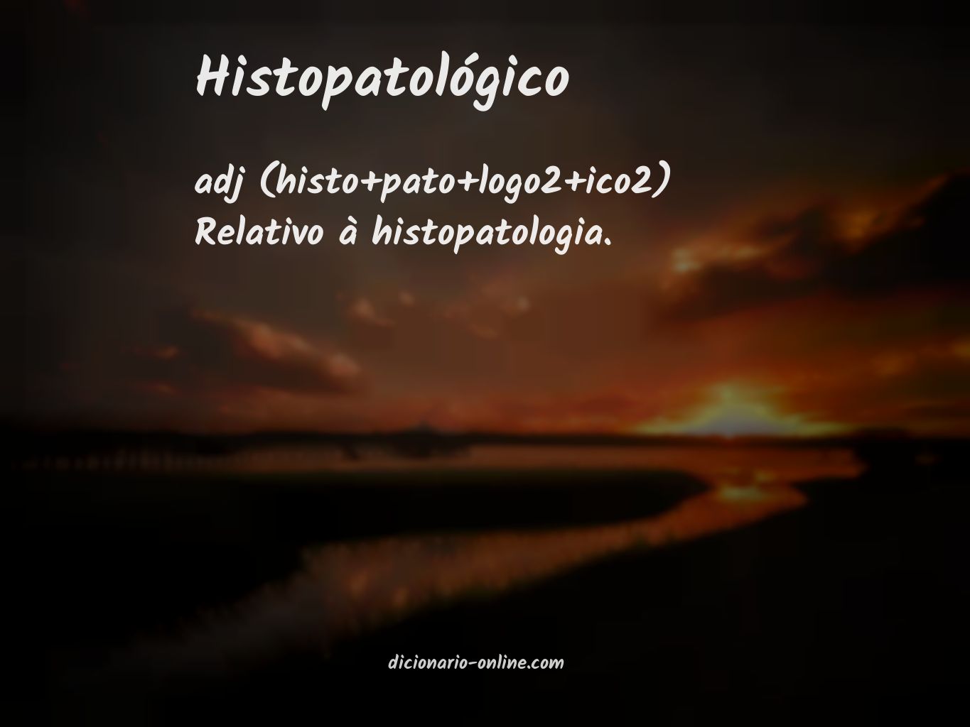 Significado de histopatológico