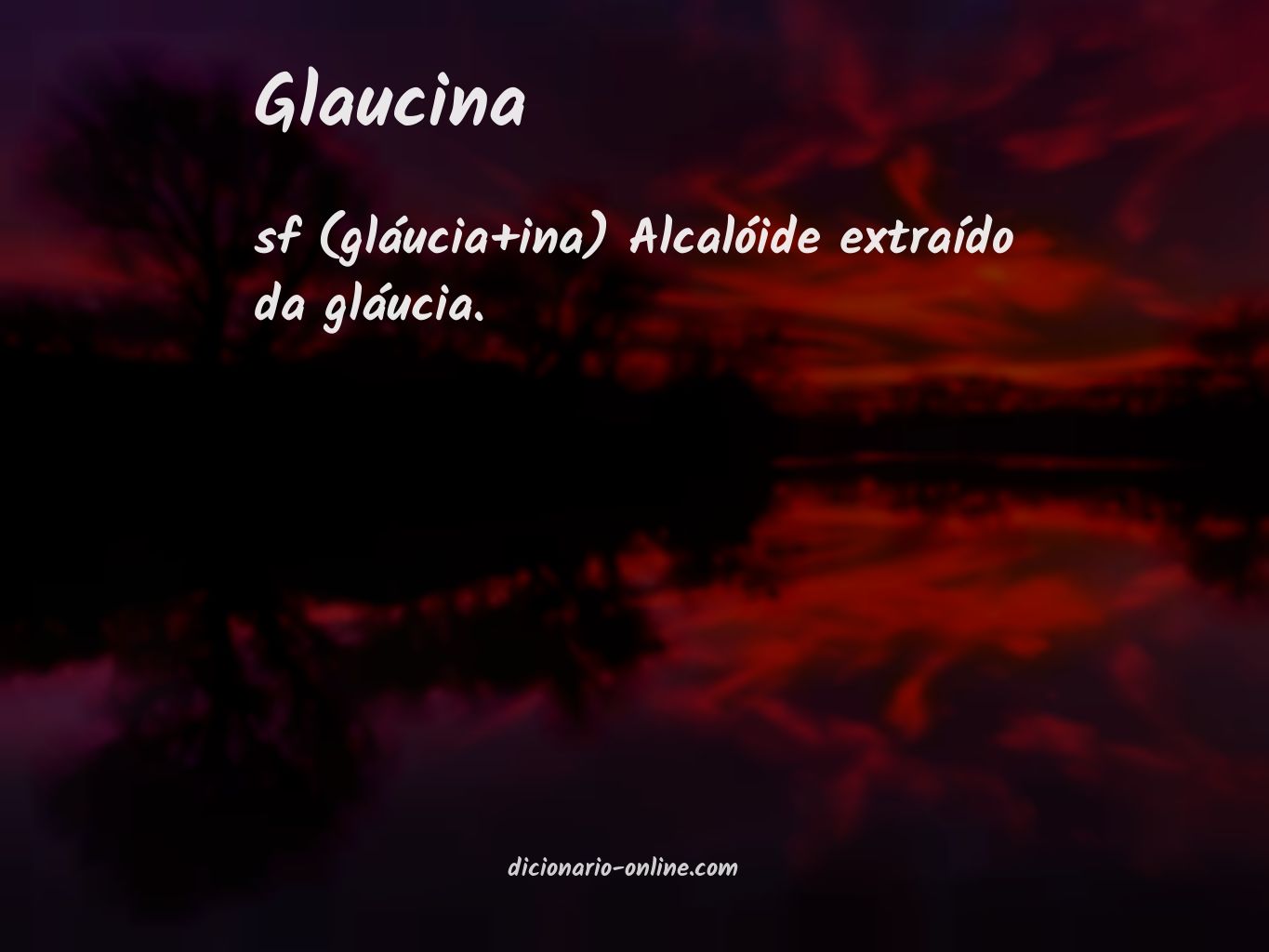 Significado de glaucina