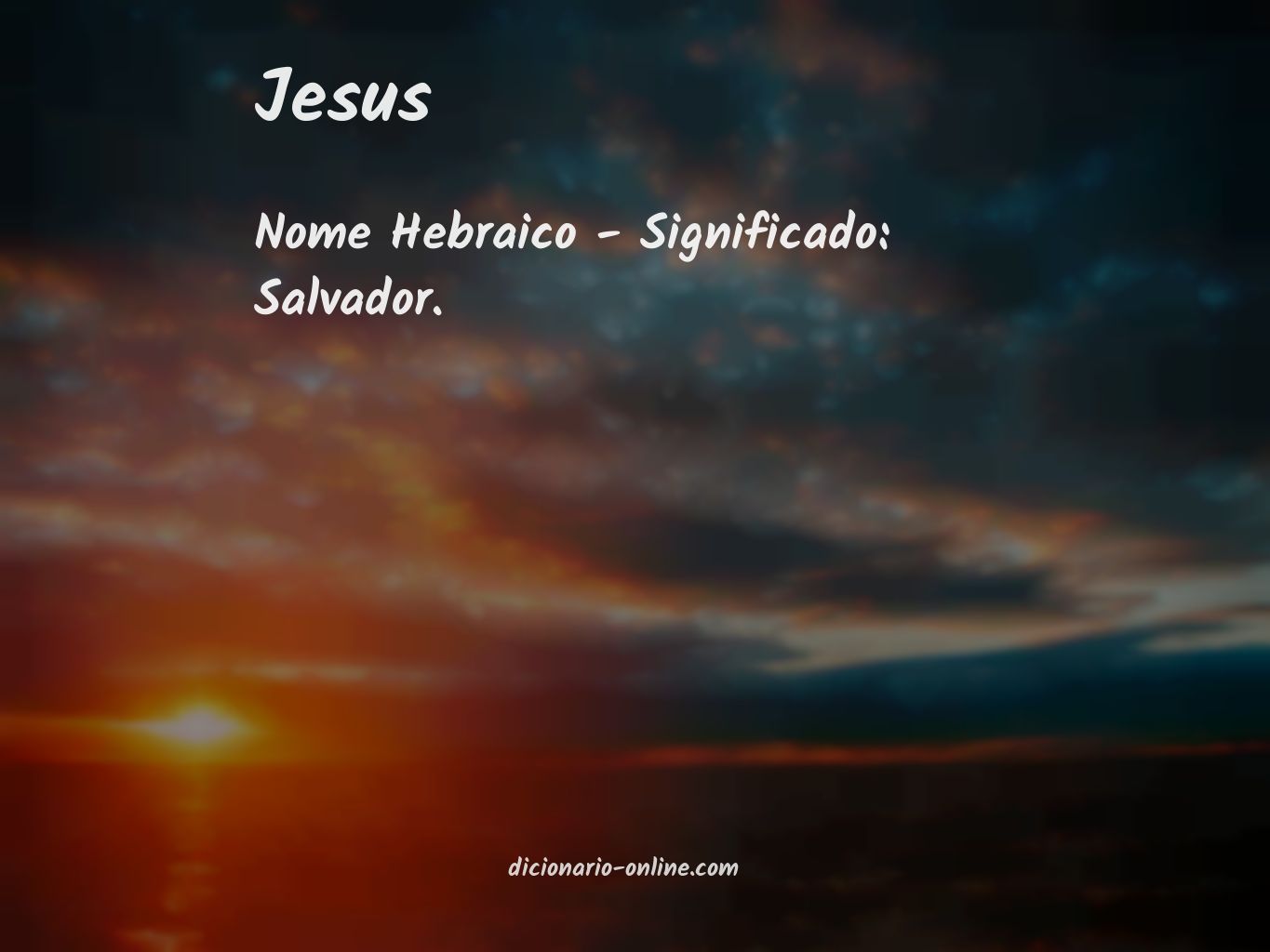 Significado de jesus