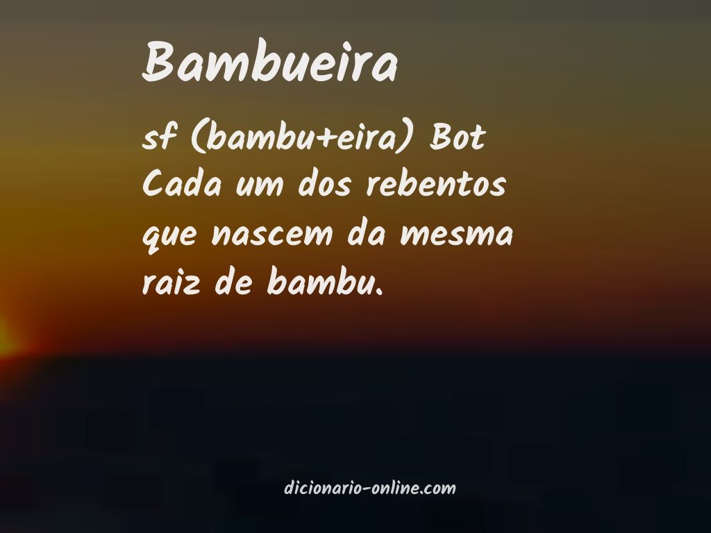 Significado de bambueira