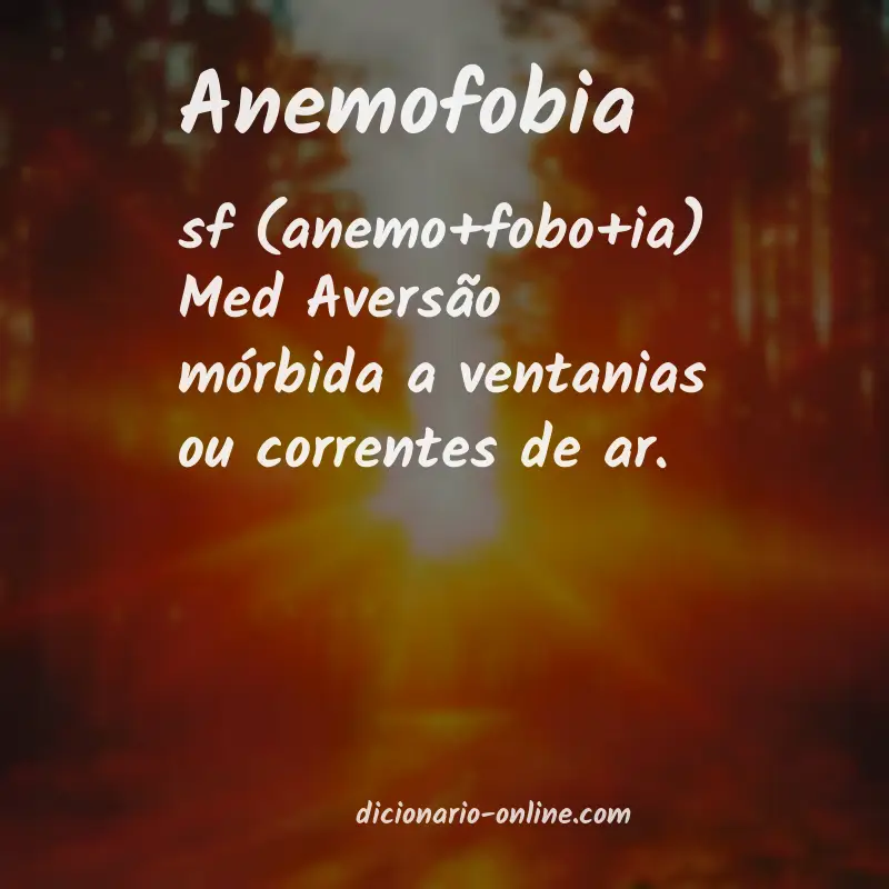Significado de anemofobia