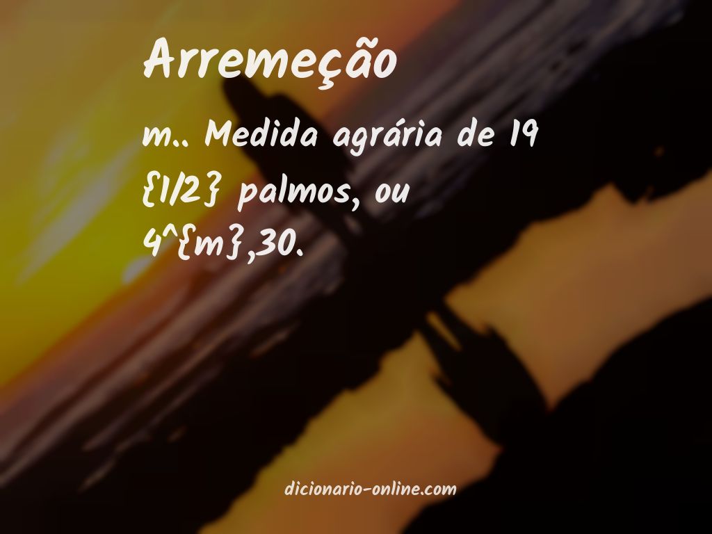 Significado de arremeção