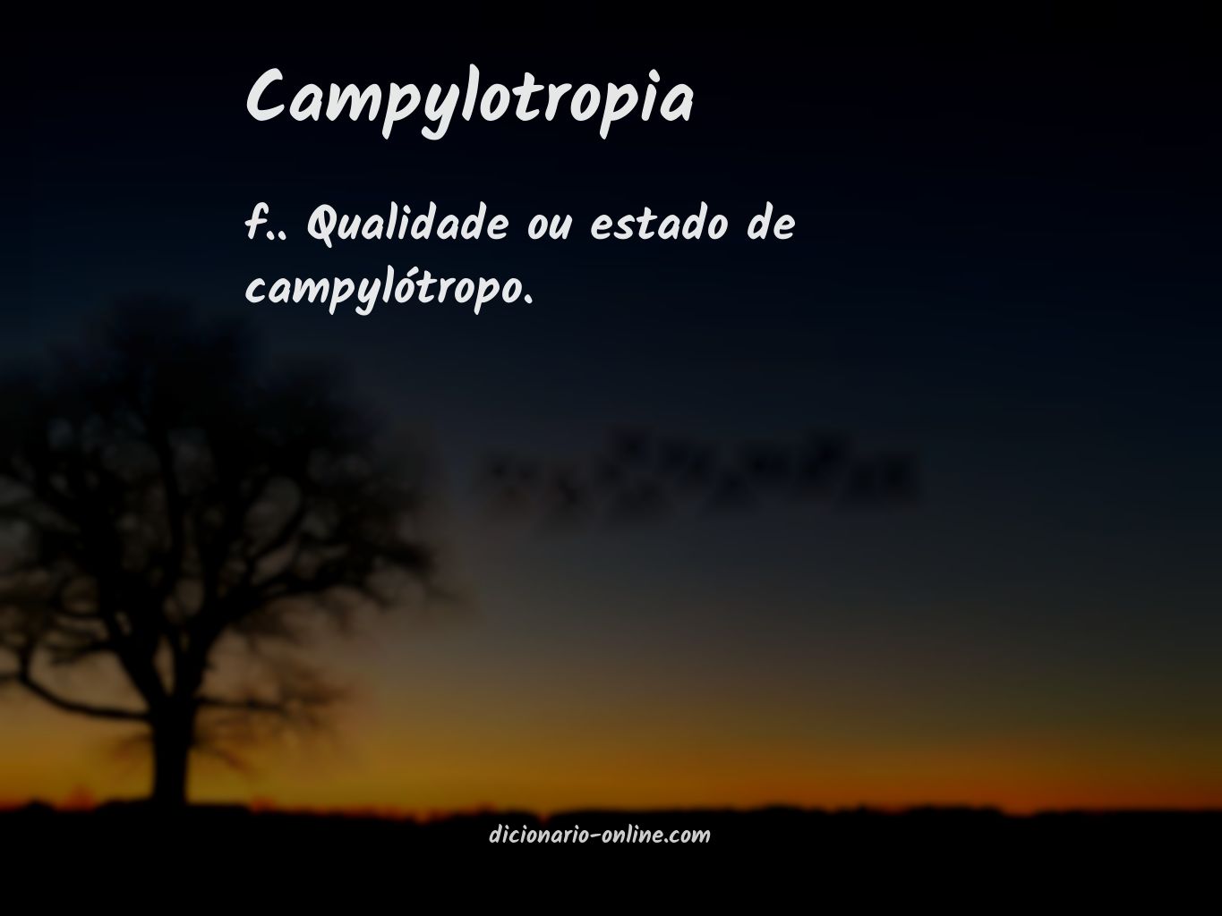 Significado de campylotropia