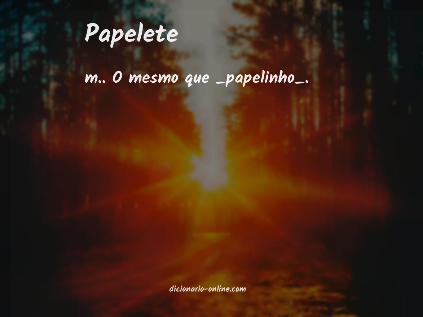 Significado de papelete