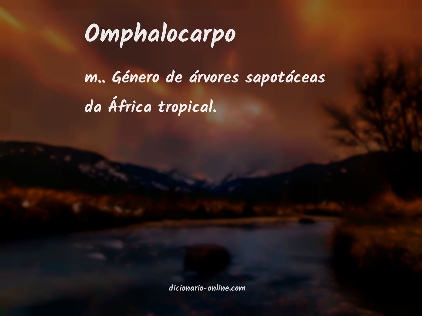 Significado de omphalocarpo