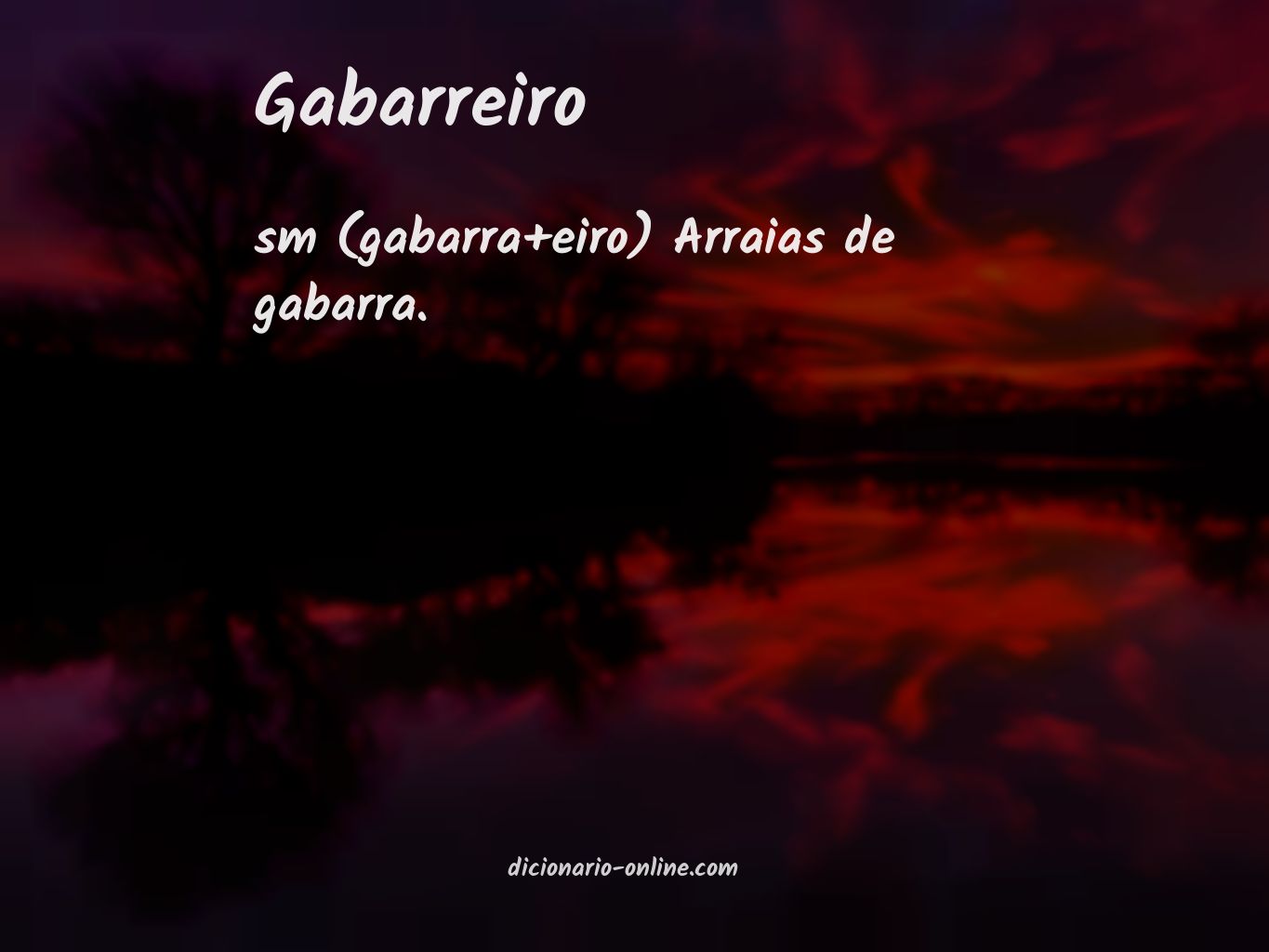 Significado de gabarreiro