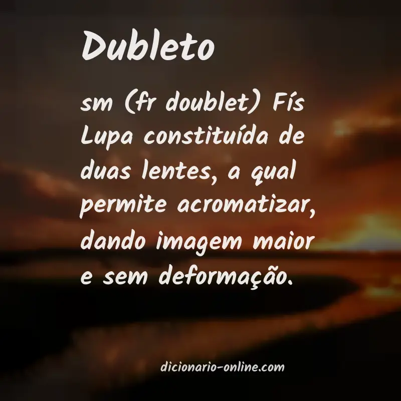Significado de dubleto