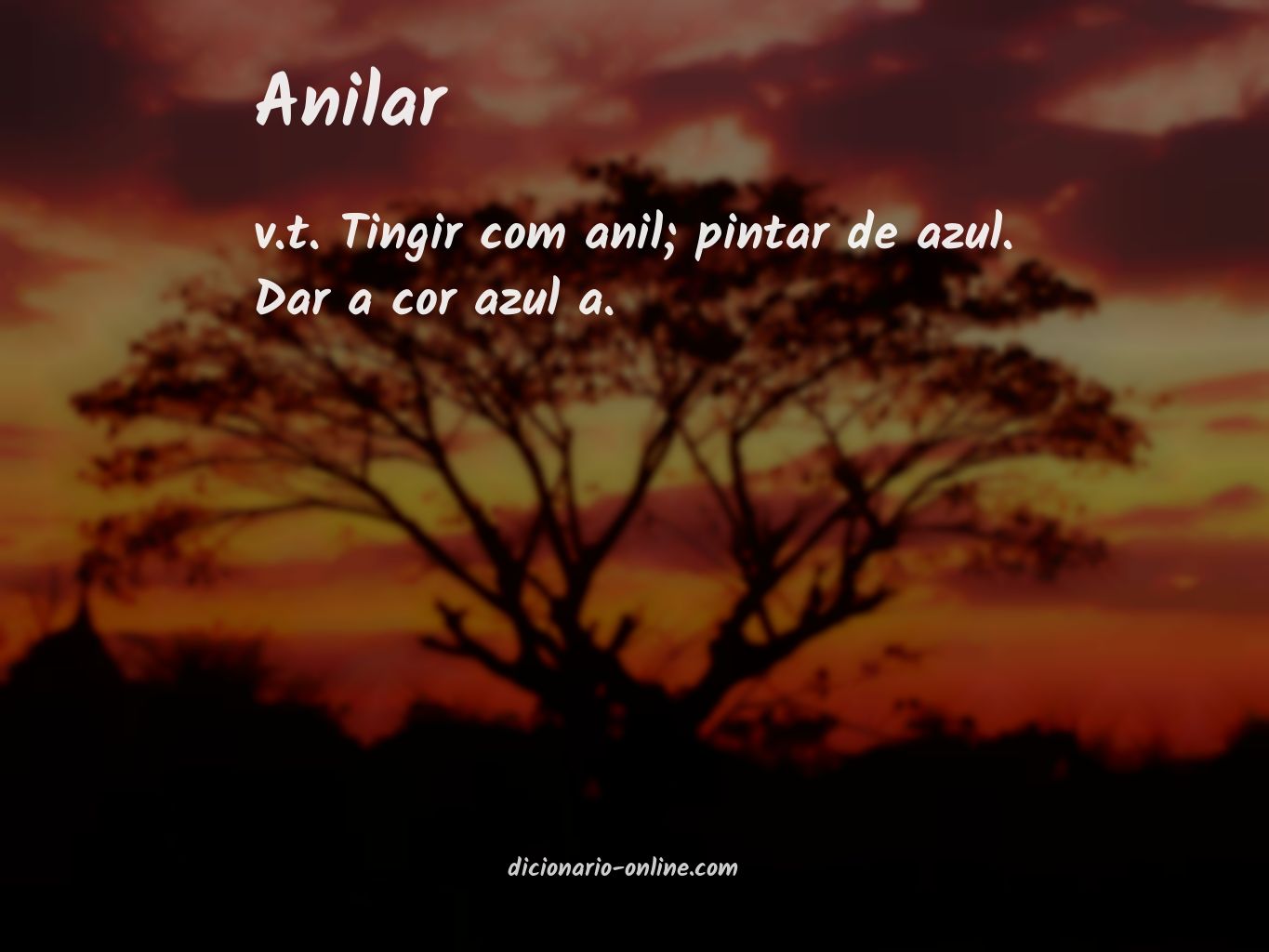 Significado de anilar