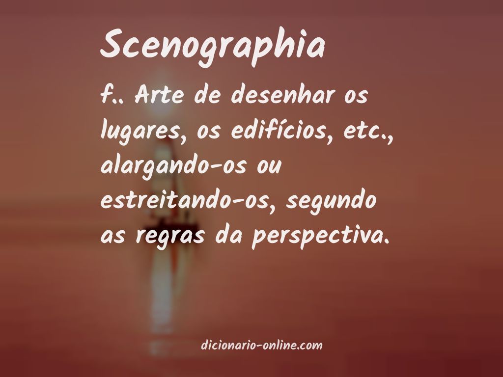 Significado de scenographia