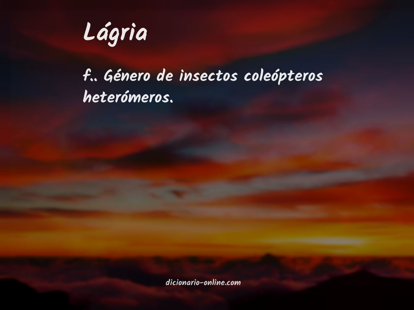 Significado de lágria