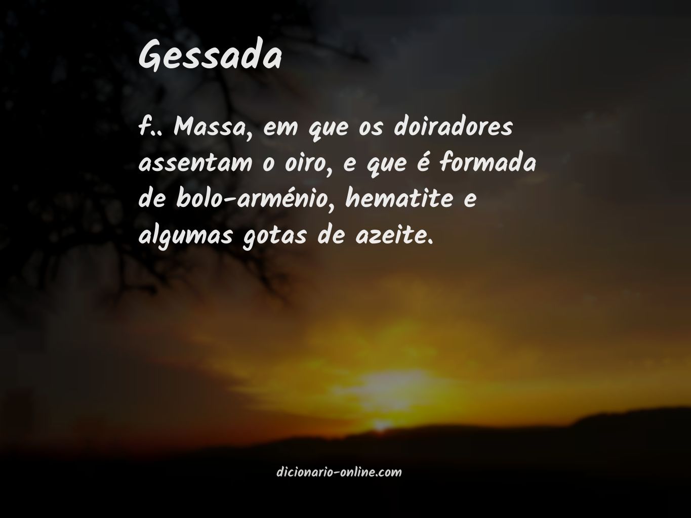 Significado de gessada