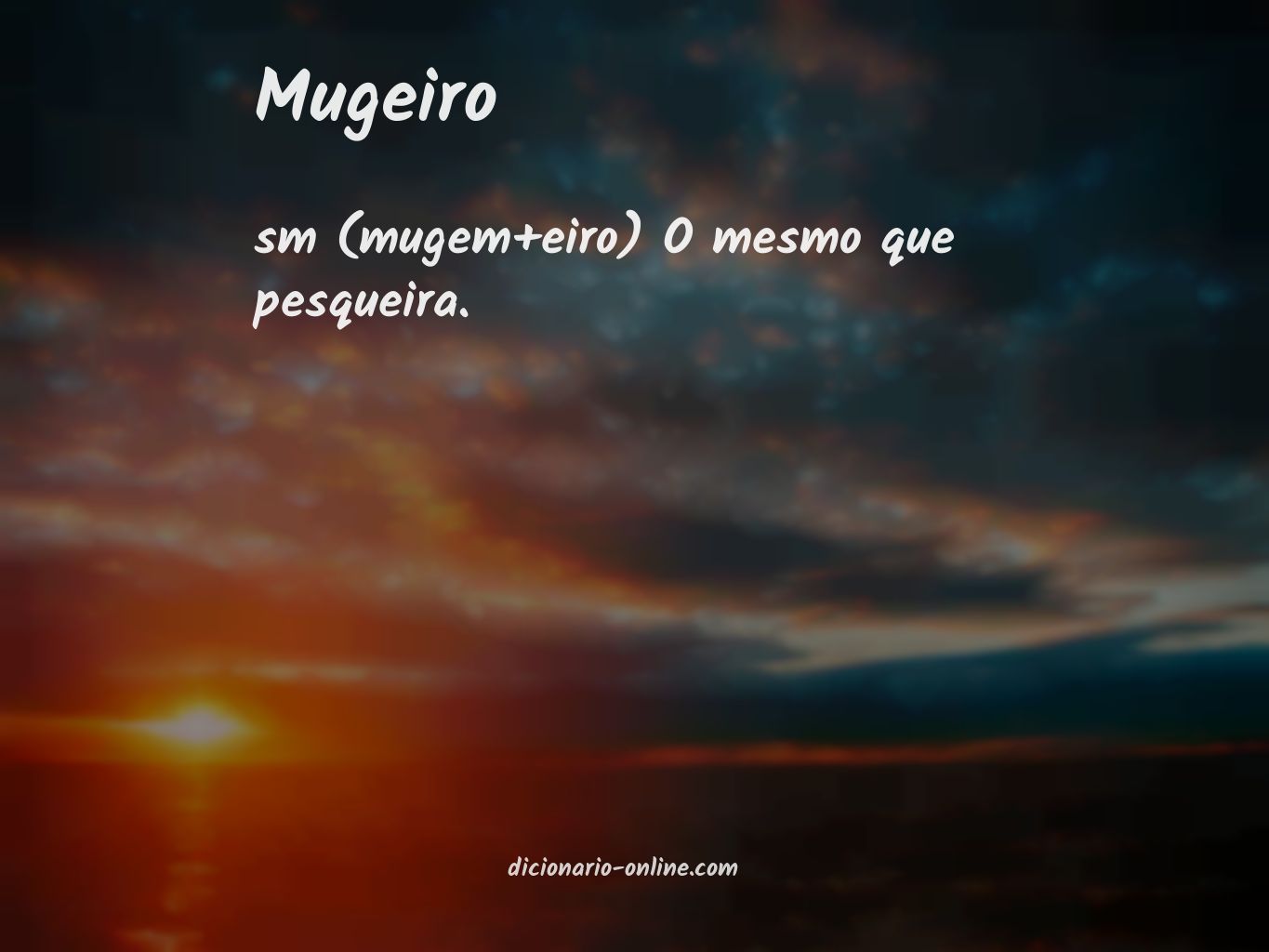 Significado de mugeiro