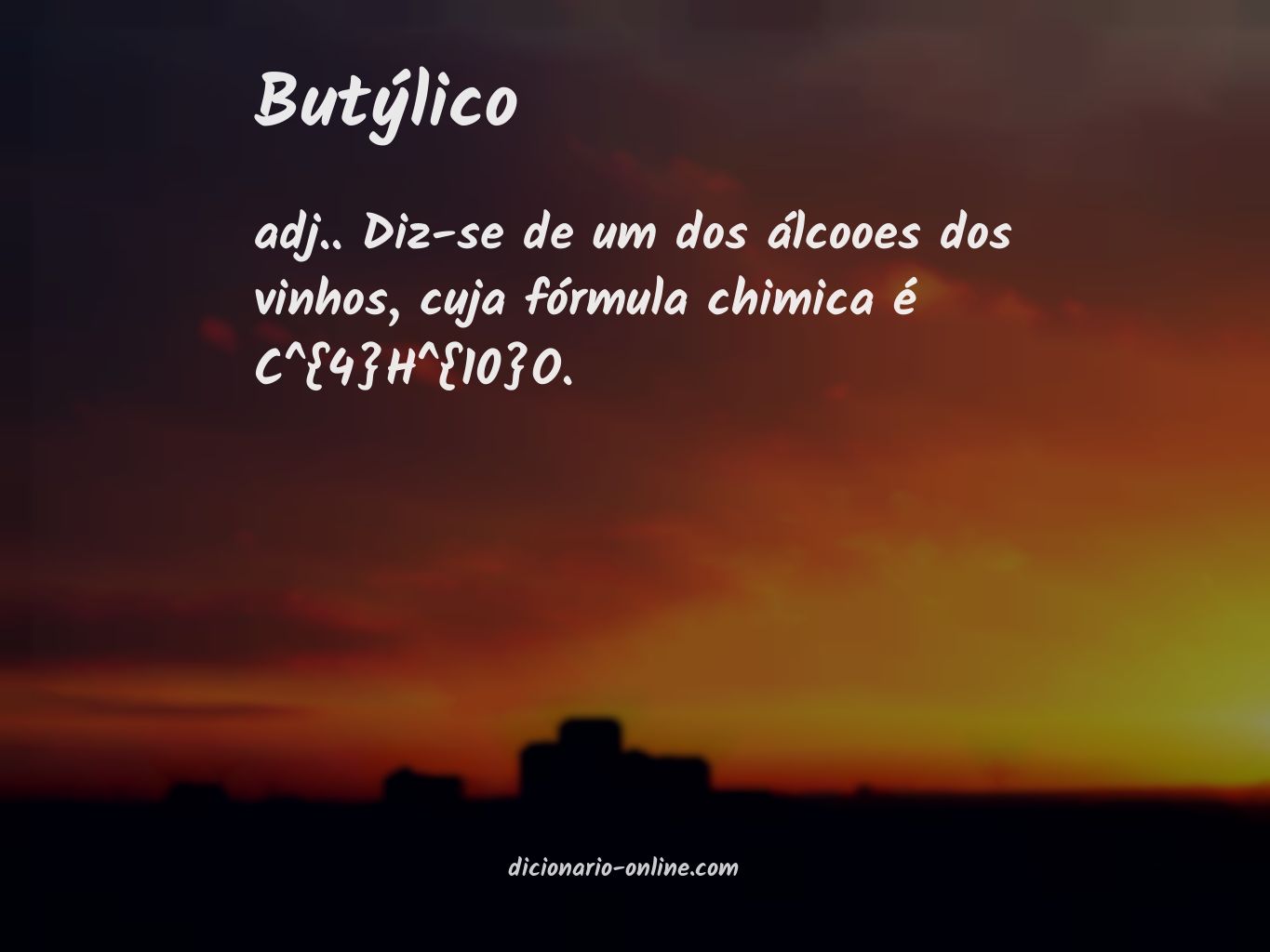 Significado de butýlico