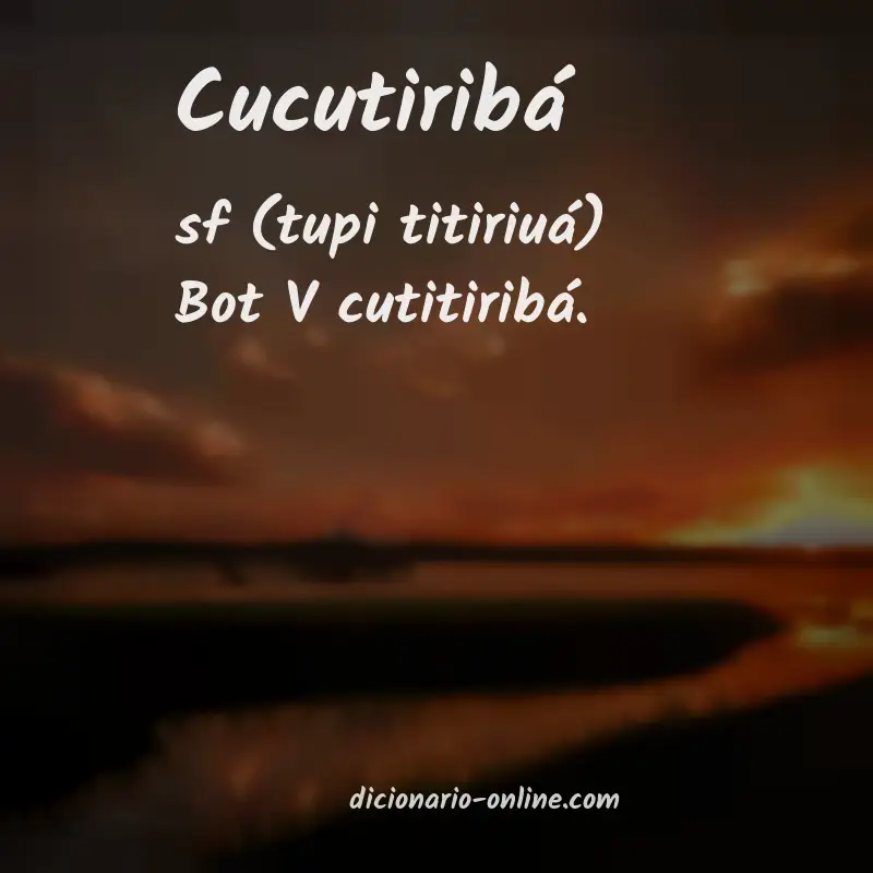 Significado de cucutiribá