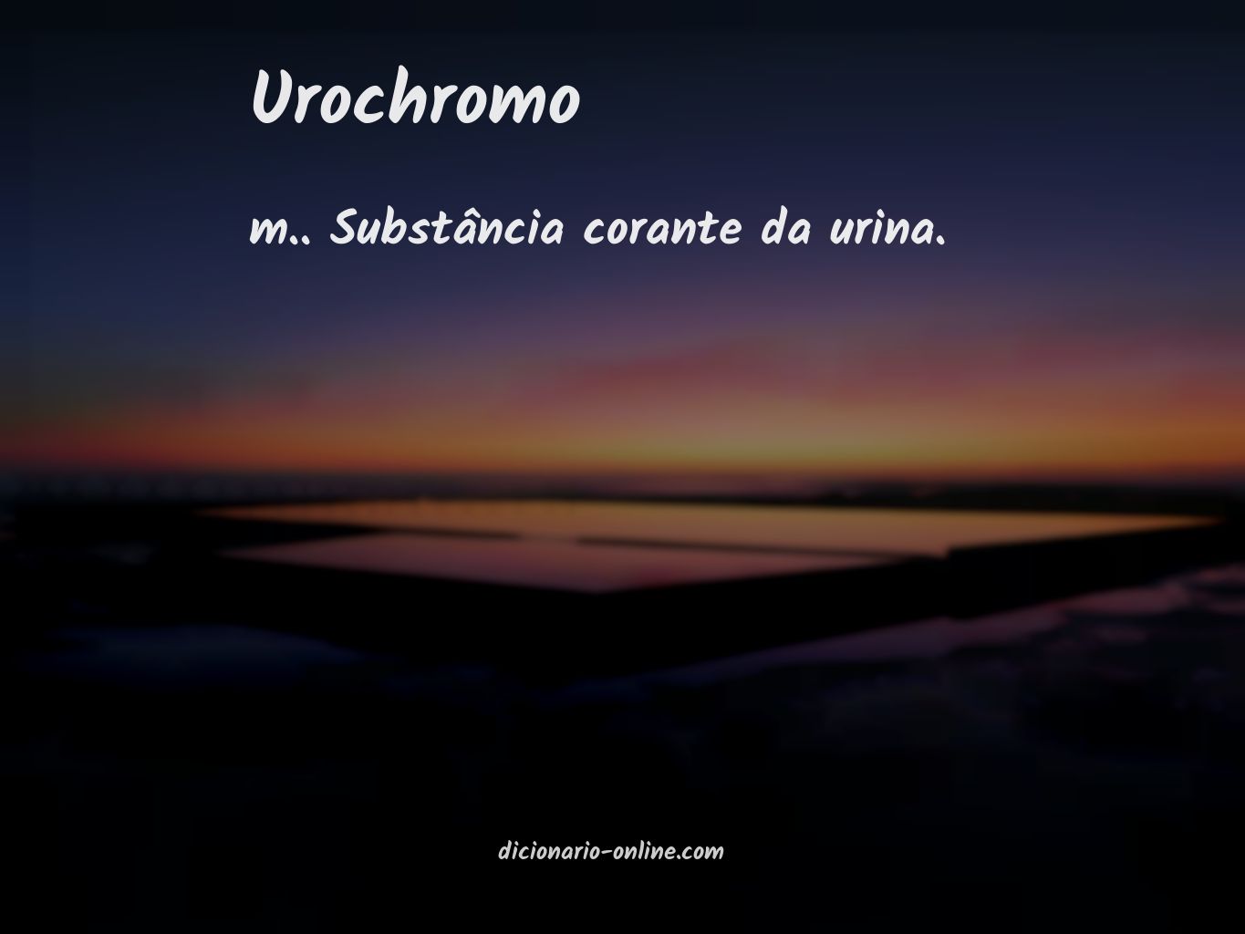 Significado de urochromo