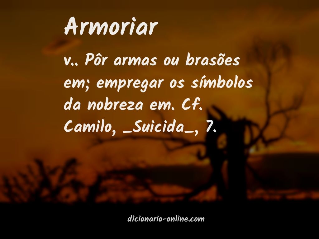 Significado de armoriar